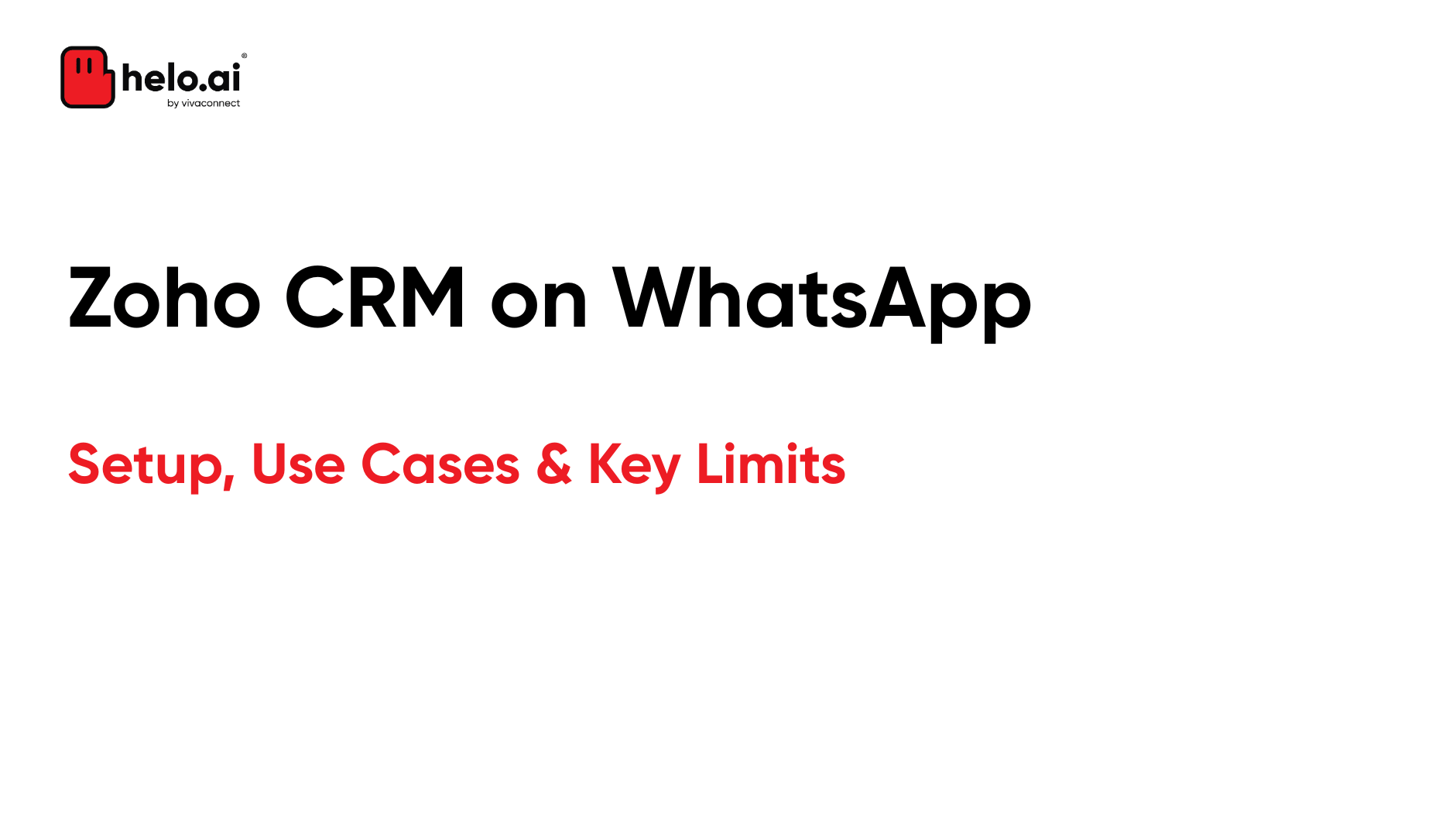 Zoho CRM on WhatsApp